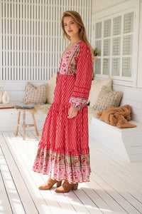 Teresa Lace Maxi Dress ~ Zelie Print