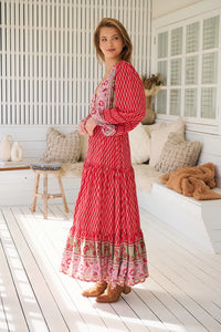 Teresa Lace Maxi Dress ~ Zelie Print