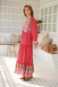 Teresa Lace Maxi Dress ~ Zelie Print
