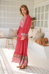 Teresa Lace Maxi Dress ~ Zelie Print
