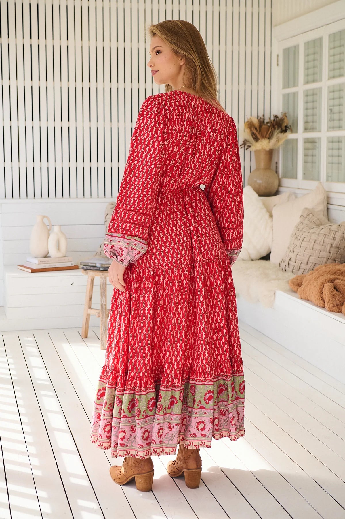 Teresa Lace Maxi Dress ~ Zelie Print