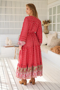 Teresa Lace Maxi Dress ~ Zelie Print