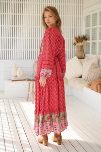 Teresa Lace Maxi Dress ~ Zelie Print
