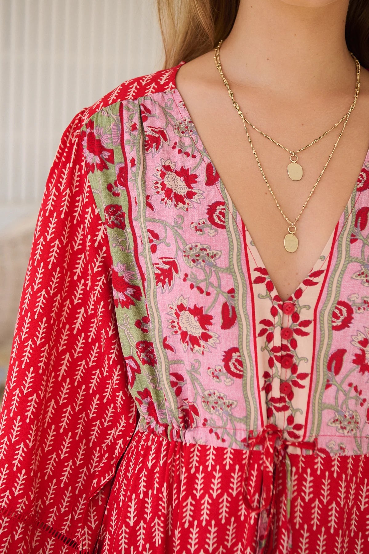 Teresa Lace Maxi Dress ~ Zelie Print