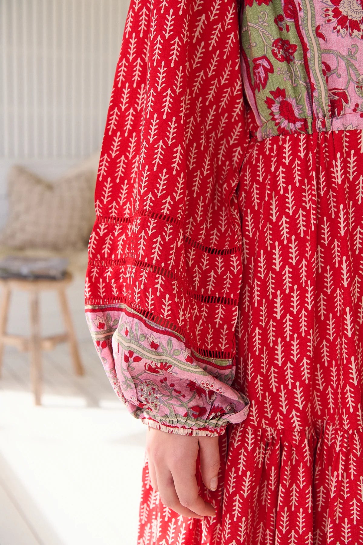 Teresa Lace Maxi Dress ~ Zelie Print
