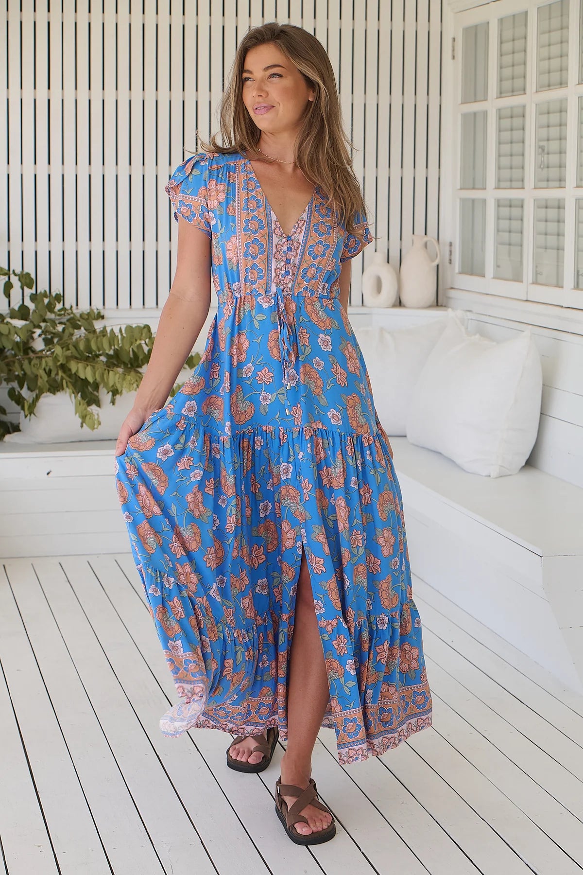 Melissa Maxi Dress Sunseeker Print