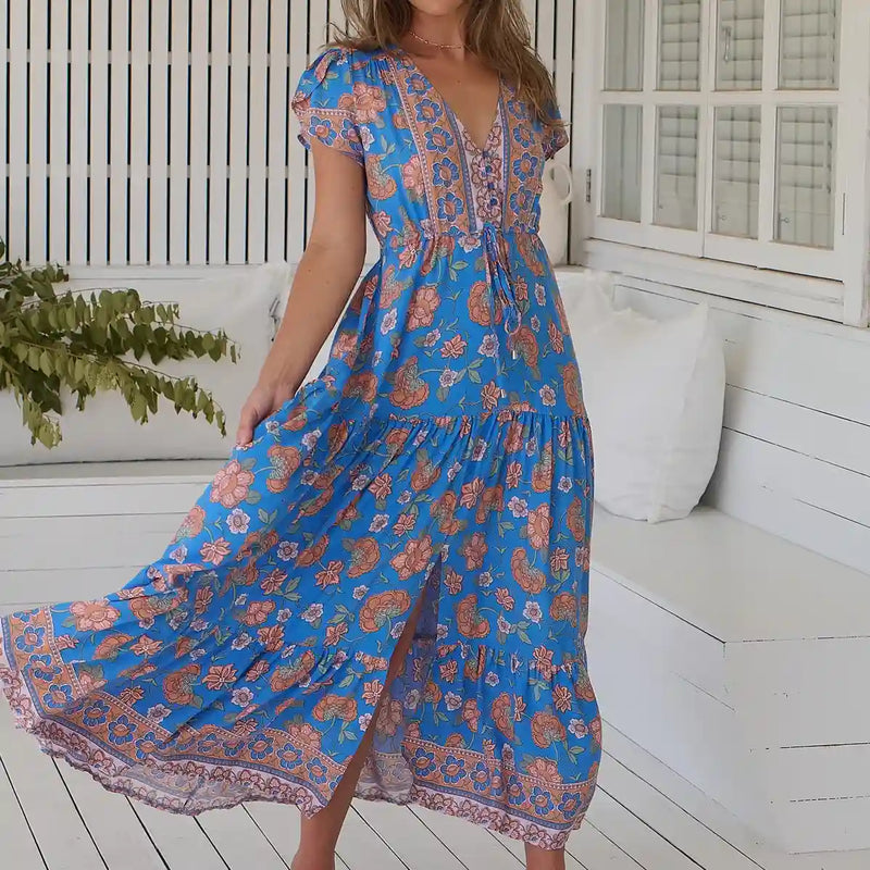 Melissa Maxi Dress Sunseeker Print
