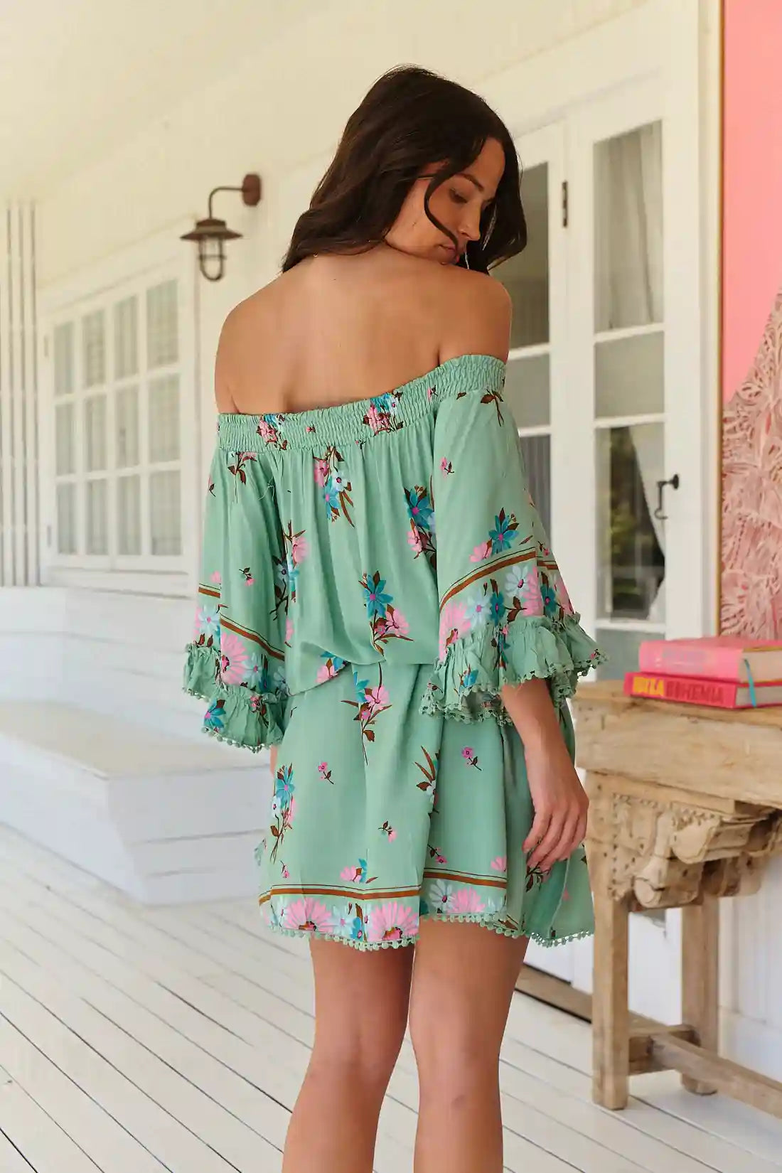 Poppy Mini Dress ~ Maribel print