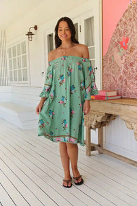 Poppy Mini Dress ~ Maribel print