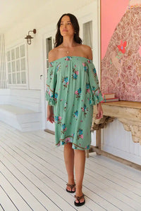 Poppy Mini Dress ~ Maribel print