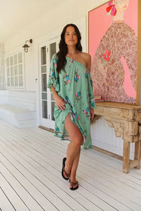 Poppy Mini Dress ~ Maribel print