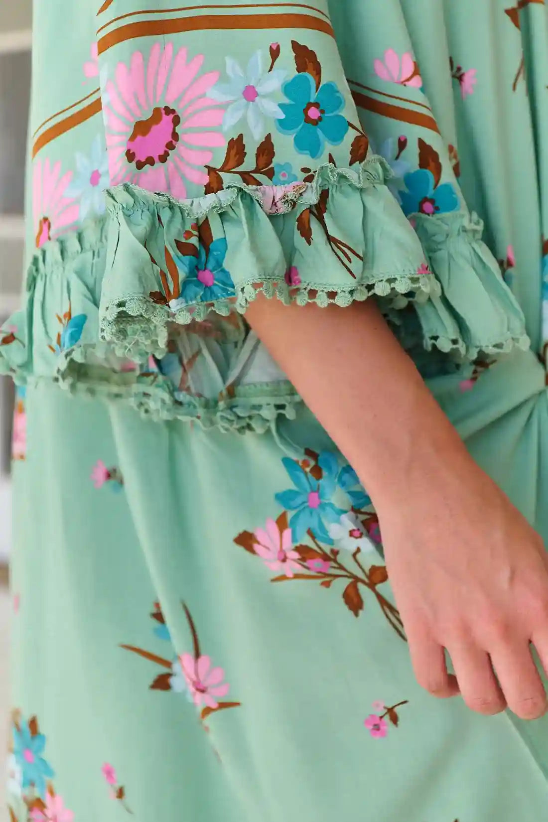 Poppy Mini Dress ~ Maribel print