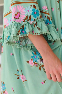 Poppy Mini Dress ~ Maribel print