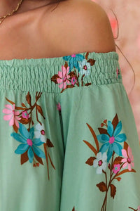 Poppy Mini Dress ~ Maribel print