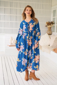 Penny Midi Dress ~ Georgia Print