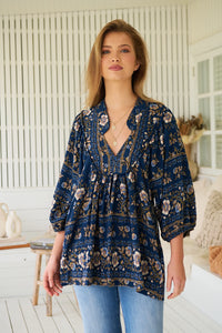 Boheme Blouse ~ Adeline print
