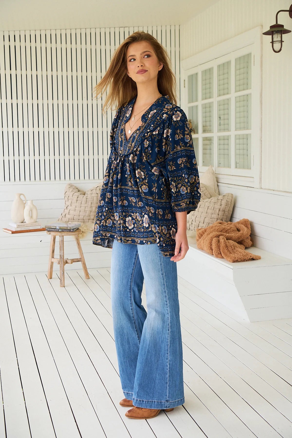 Boheme Blouse ~ Adeline print