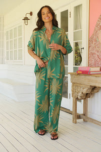 Cici Lace Pants ~ Island Luxe print