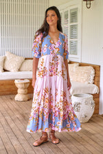 Tessa Maxi Dress French Rose Print