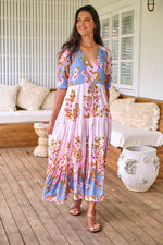 Tessa Maxi Dress French Rose Print