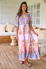 Tessa Maxi Dress French Rose Print
