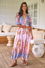 Tessa Maxi Dress French Rose Print