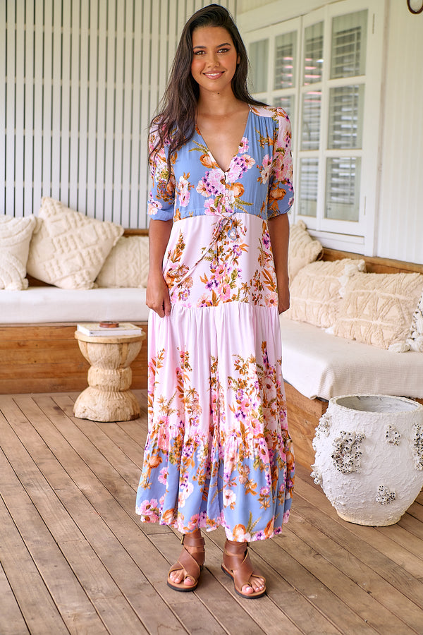 Tessa Maxi Dress French Rose Print