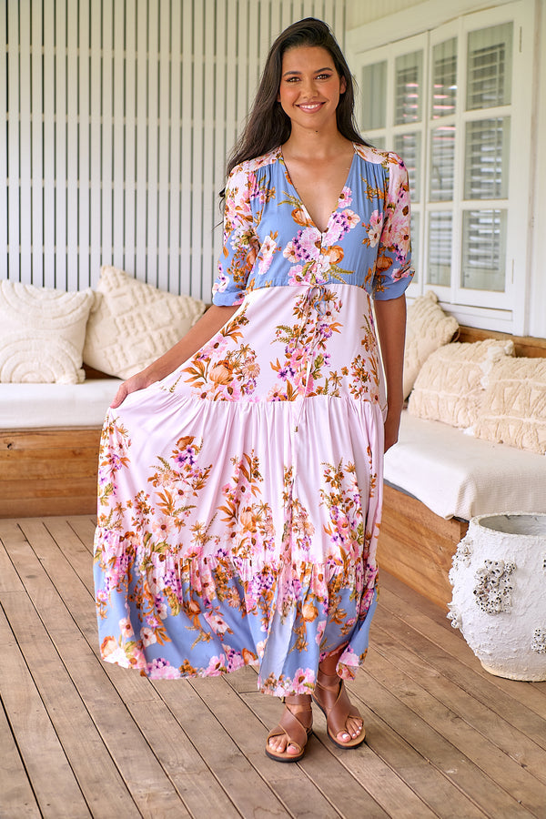 Tessa Maxi Dress French Rose Print