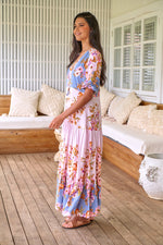 Tessa Maxi Dress French Rose Print