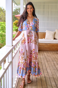 Tessa Maxi Dress French Rose Print