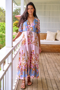 Tessa Maxi Dress French Rose Print