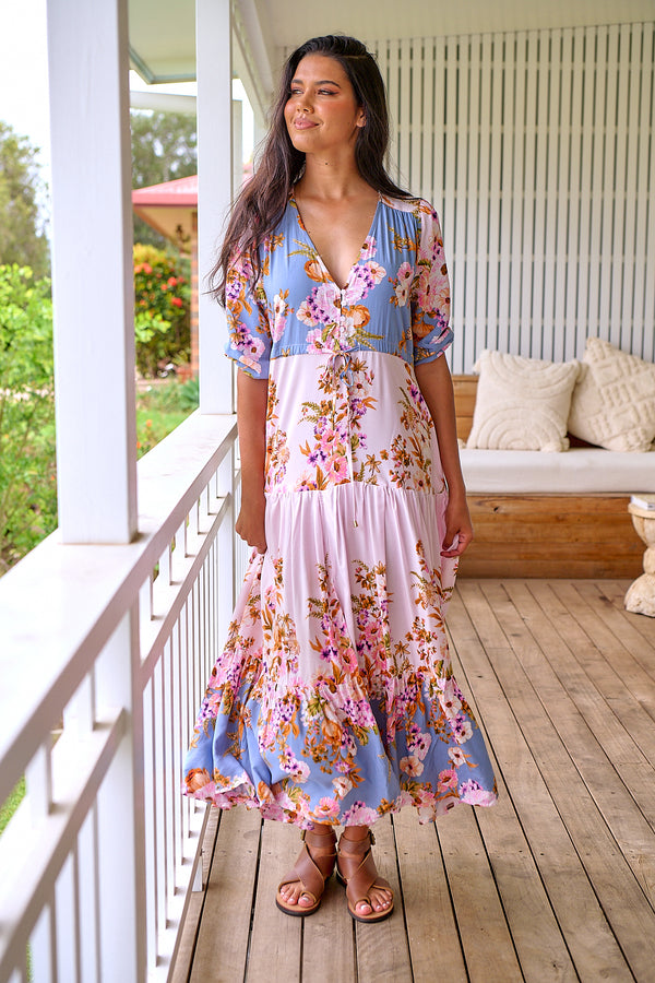 Tessa Maxi Dress French Rose Print