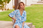Monday Midi Dress Blue Prairie Print