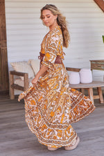 Tillie Maxi Dress Poet Print
