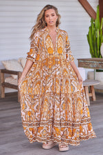 Tillie Maxi Dress Poet Print