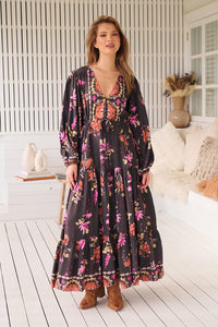 Teresa Maxi Dress ~ Monarch Bloom Print