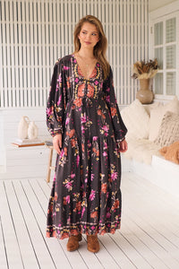 Teresa Maxi Dress ~ Monarch Bloom Print