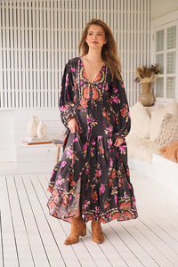 Teresa Maxi Dress ~ Monarch Bloom Print