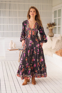 Teresa Maxi Dress ~ Monarch Bloom Print