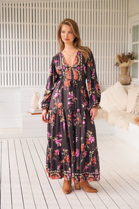 Teresa Maxi Dress ~ Monarch Bloom Print