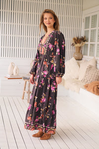Teresa Maxi Dress ~ Monarch Bloom Print