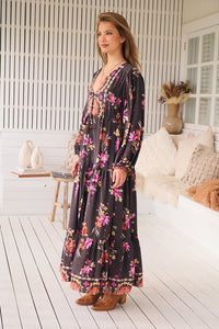 Teresa Maxi Dress ~ Monarch Bloom Print