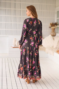 Teresa Maxi Dress ~ Monarch Bloom Print