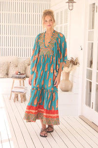 Raya Kaftan Maxi Dress ~ Melody print