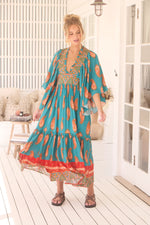 Raya Kaftan Maxi Dress Melody print