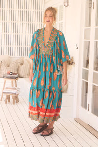 Raya Kaftan Maxi Dress ~ Melody print