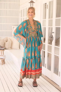 Raya Kaftan Maxi Dress ~ Melody print