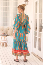 Raya Kaftan Maxi Dress Melody print
