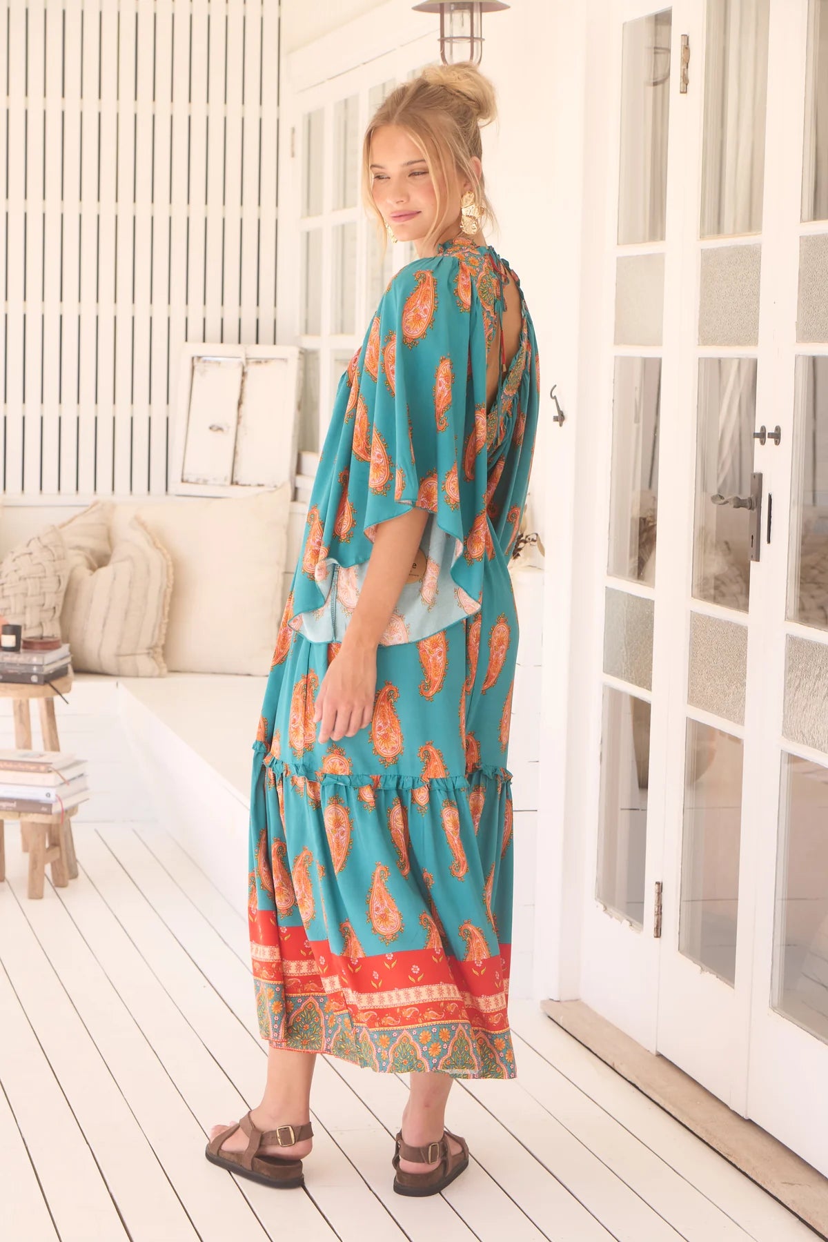 Raya Kaftan Maxi Dress ~ Melody print