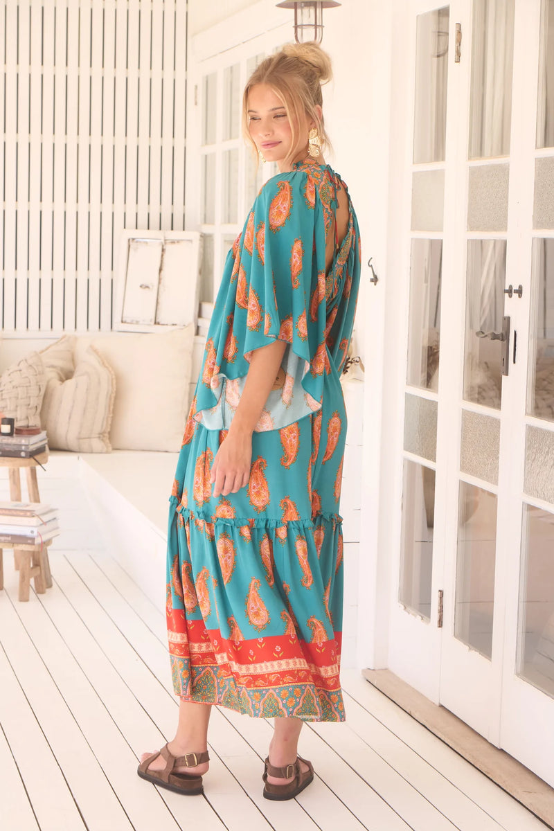 Raya Kaftan Maxi Dress Melody print